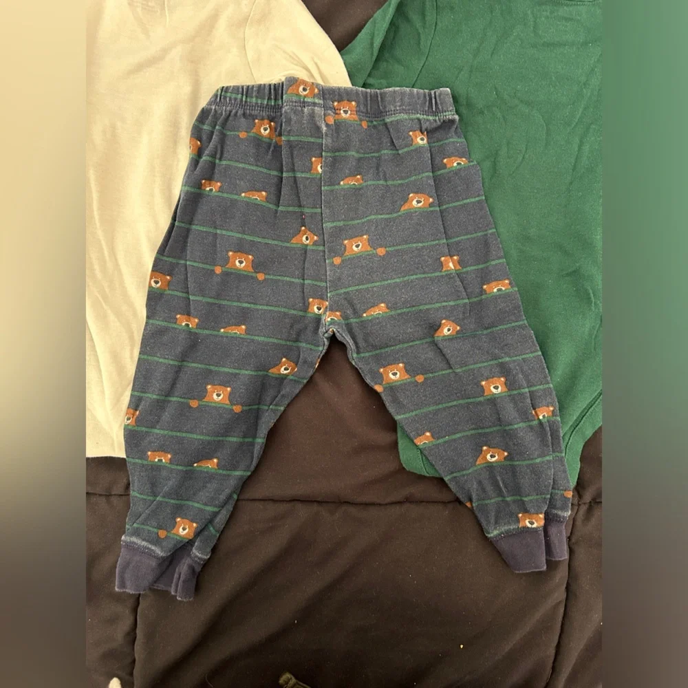 Baby Bodysuit and Pants Set - Green and White - Picture 3 of 7